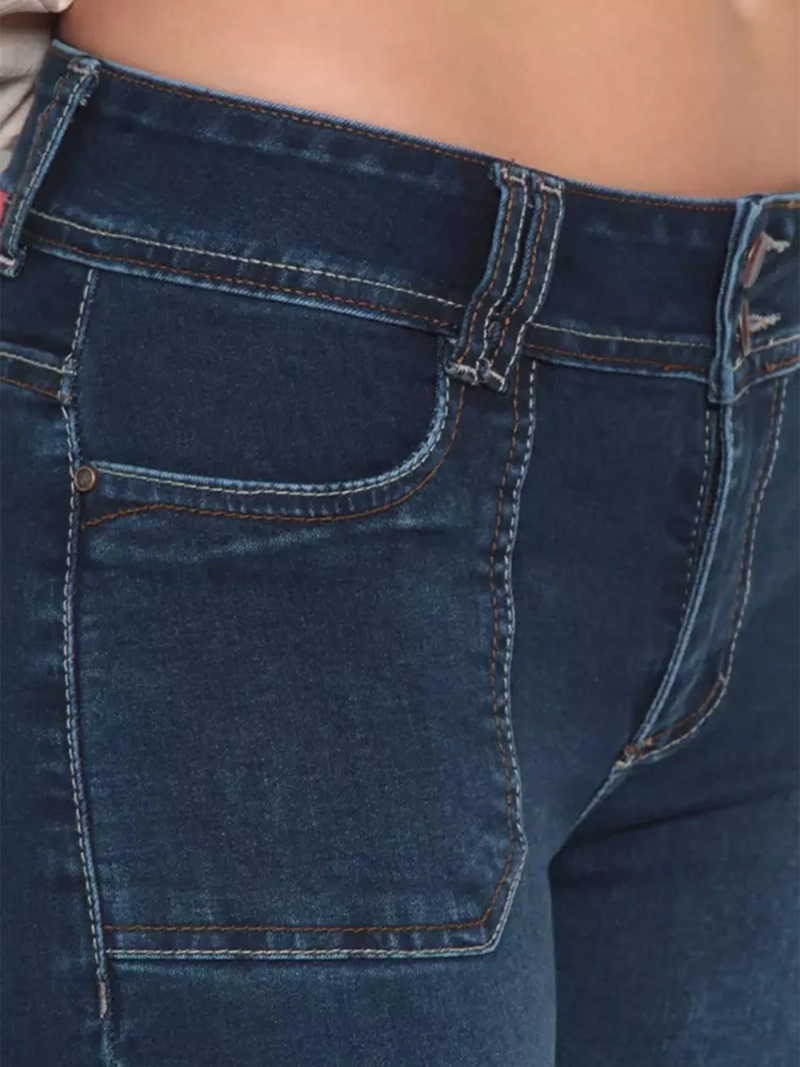 JEANS MUJER WADOS ALGODÓN CARGO FLARE TIRO ALTO - 5