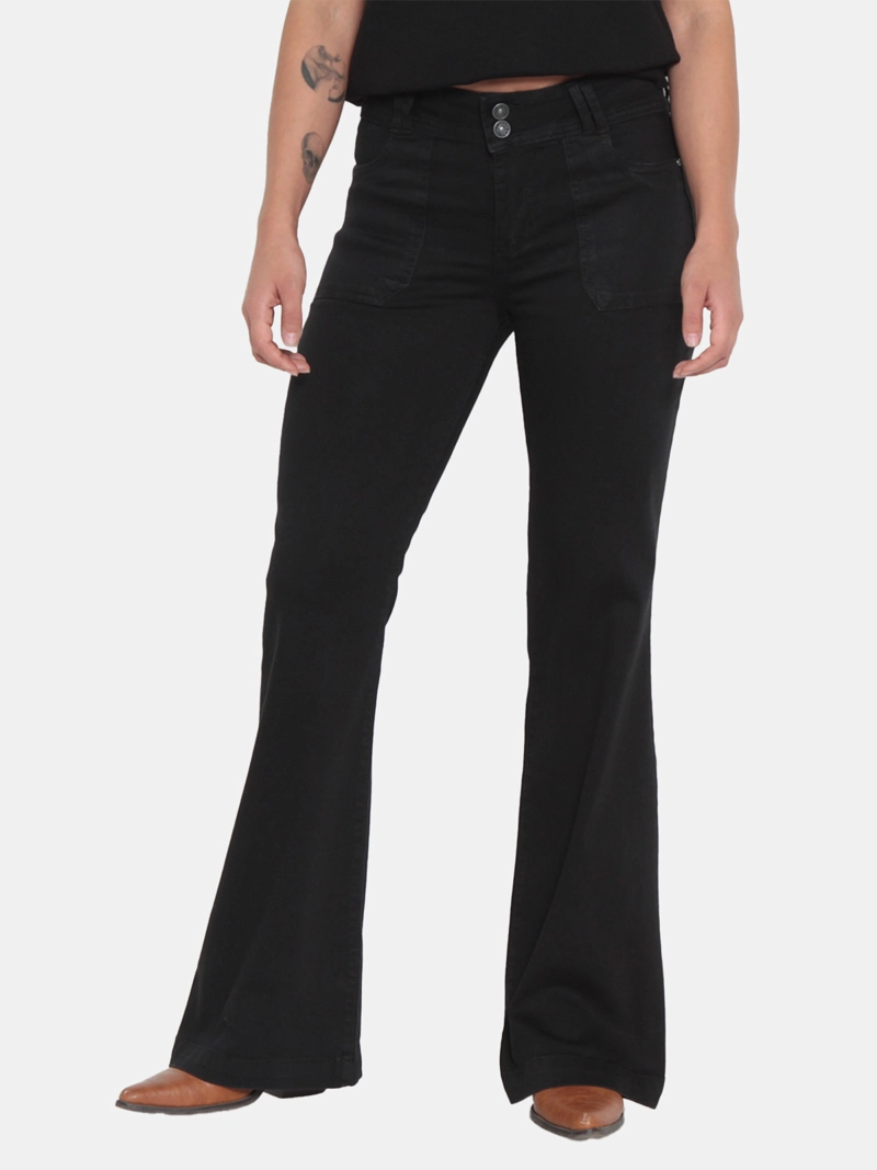 JEANS MUJER WADO'S FLARE TIRO ALTO - 1