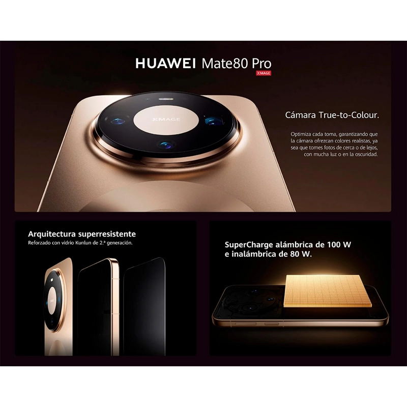 SMARTPHONE HUAWEI MATE 80 PRO 512GB 16GB RAM 50MP 6.7 - 5