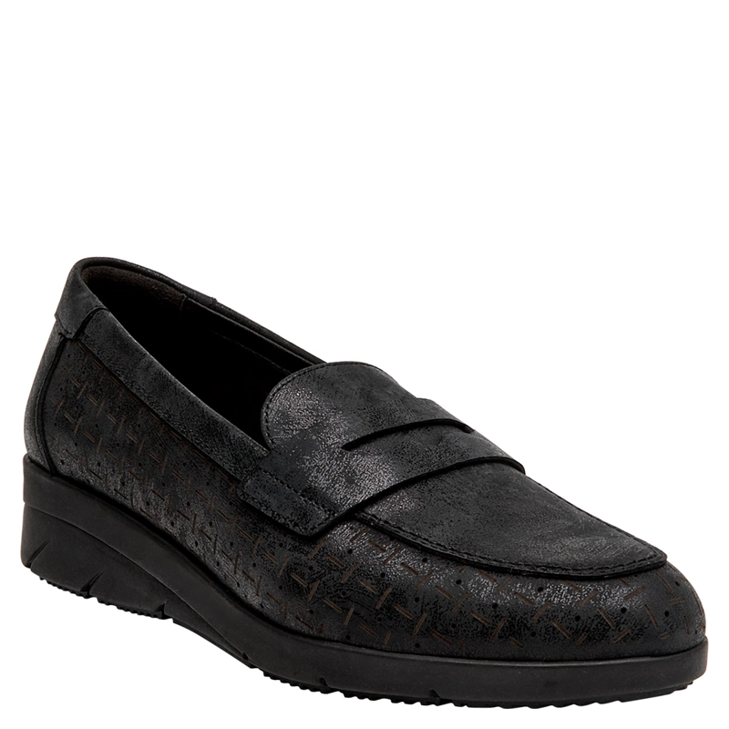 MOCASINES MUJER  16 HRS NEGRO 16M0403 CUERO - 2