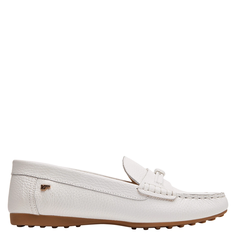 MOCASINES MUJER 16 HRS BLANCO 16M0464 CUERO - 1
