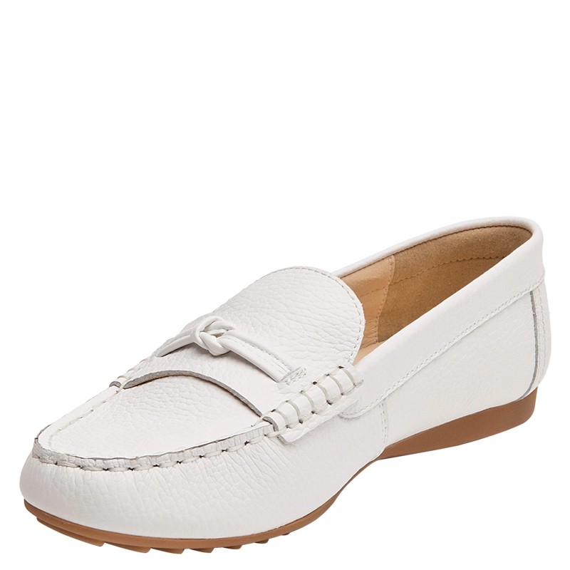 MOCASINES MUJER 16 HRS BLANCO 16M0464 CUERO - 3
