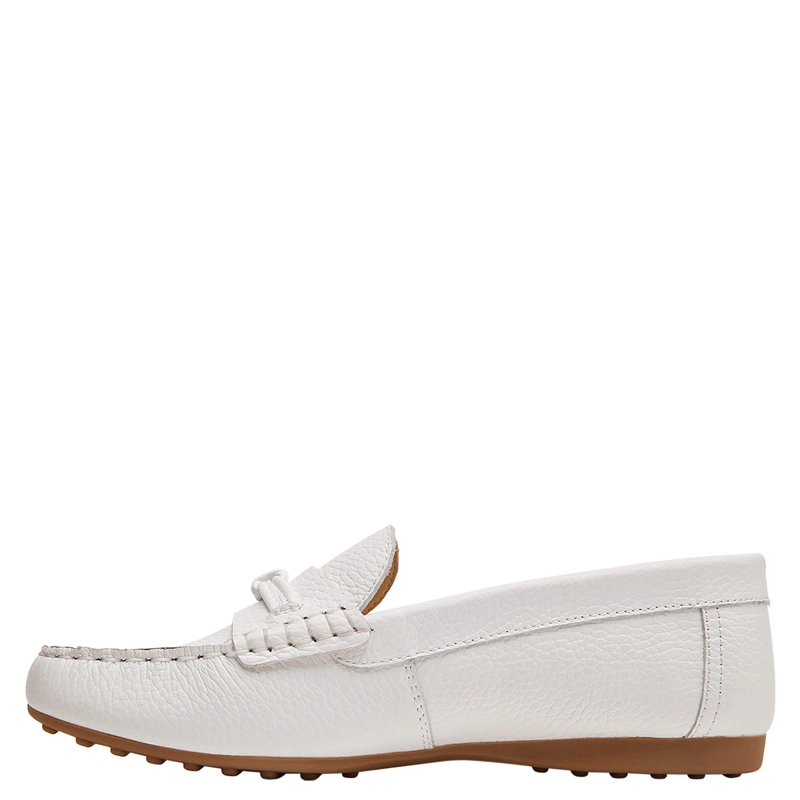 MOCASINES MUJER 16 HRS BLANCO 16M0464 CUERO - 4