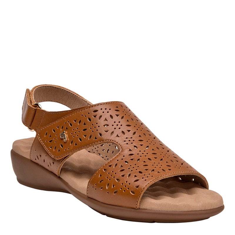 SANDALIAS MUJER 16 HRS CAFÉ 16M0389 CUERO - 3