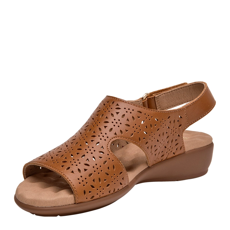SANDALIAS MUJER 16 HRS CAFÉ 16M0389 CUERO - 4