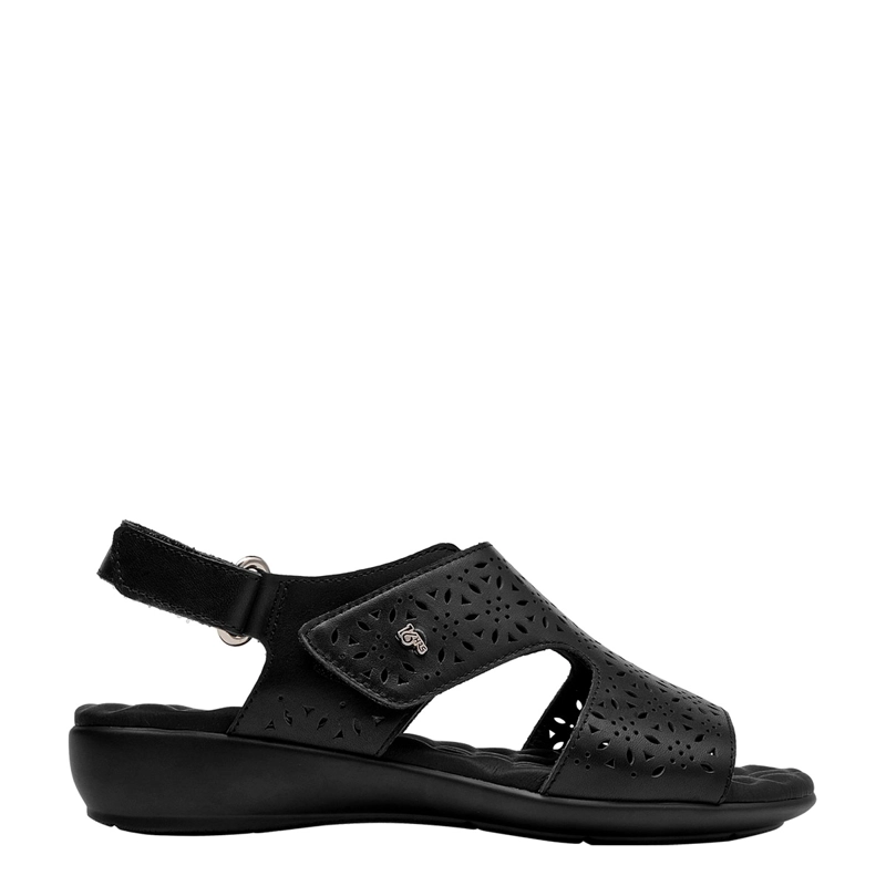 SANDALIAS MUJER 16 HRS NEGRO 16M0389 CUERO