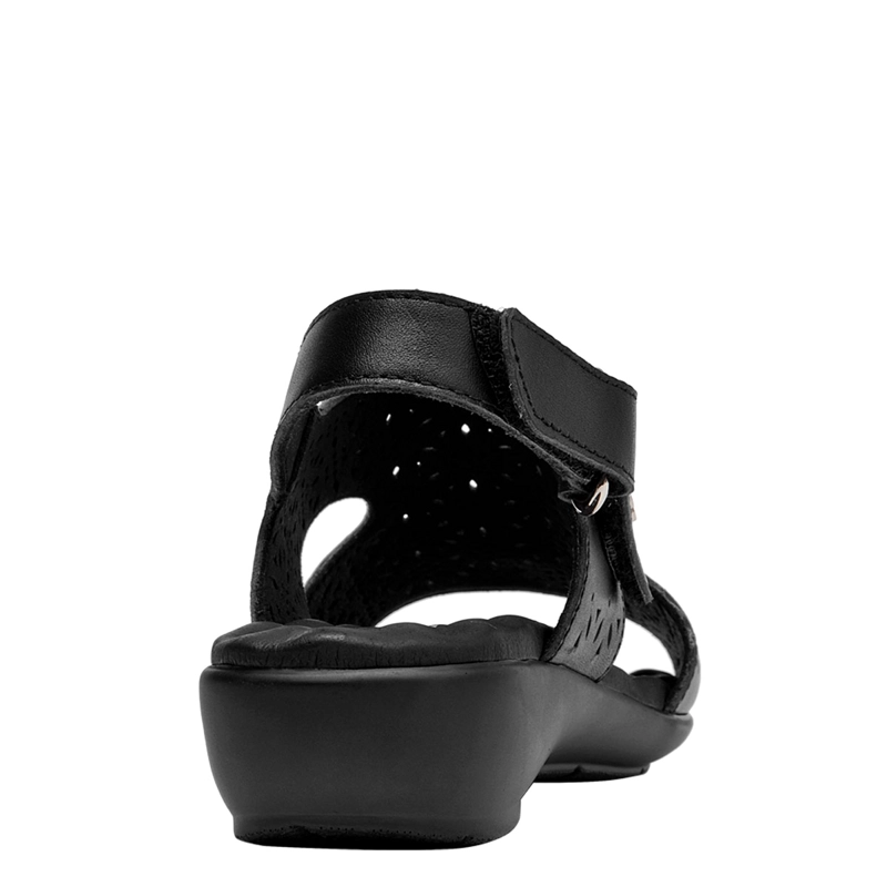 SANDALIAS MUJER 16 HRS NEGRO 16M0389 CUERO - 5