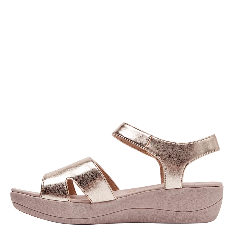 SANDALIAS MUJER 16 HRS DORADO 16M0497  - 2