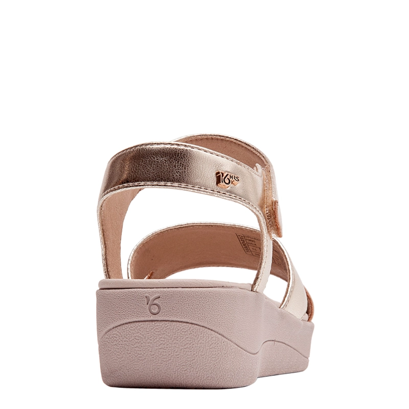 SANDALIAS MUJER 16 HRS DORADO 16M0497  - 5