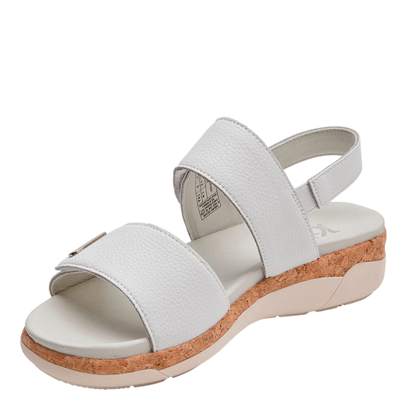 SANDALIAS MUJER 16 HRS BLANCO 16M0508 CUERO - 4
