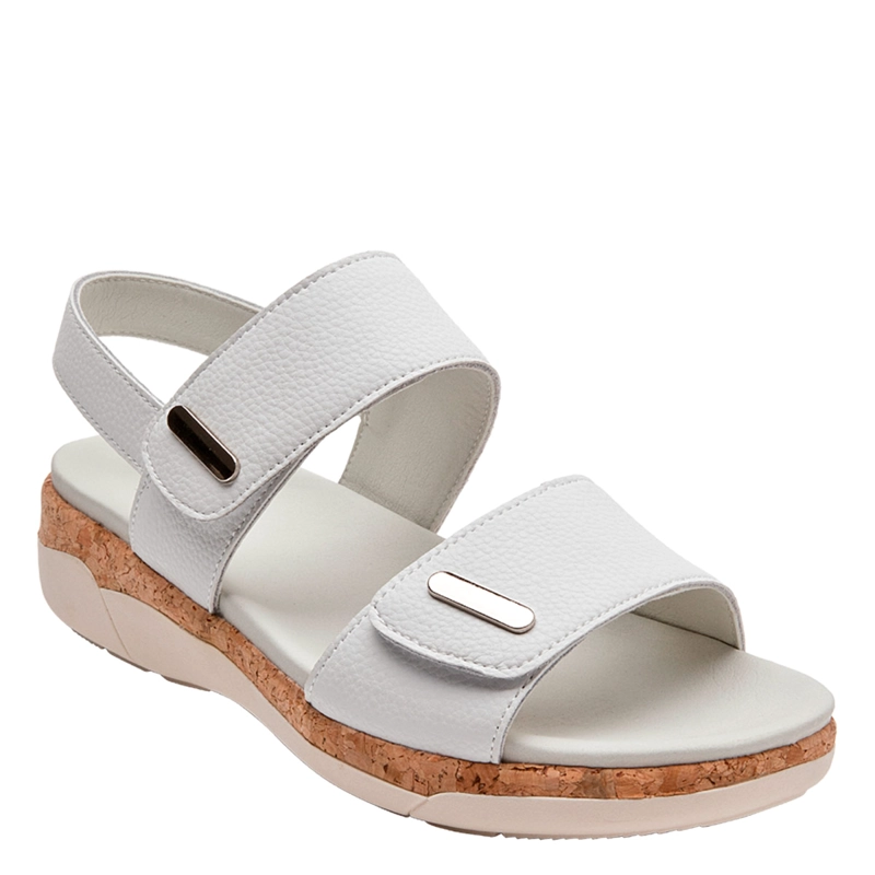 SANDALIAS MUJER 16 HRS BLANCO 16M0508 CUERO - 3