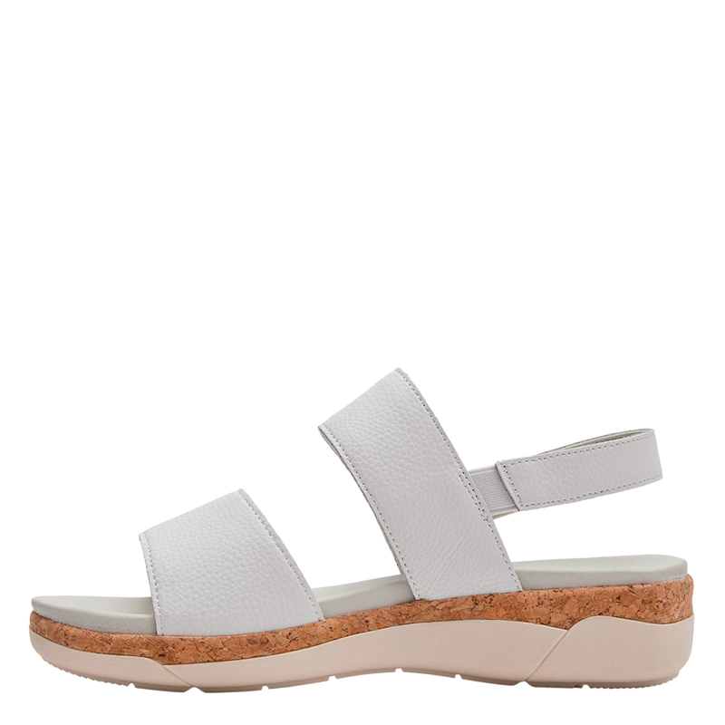 SANDALIAS MUJER 16 HRS BLANCO 16M0508 CUERO - 2