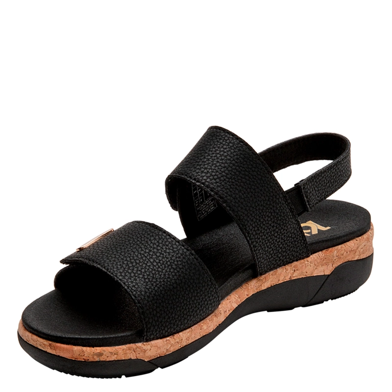 SANDALIAS MUJER 16 HRS NEGRO 16M0508 CUERO - 4