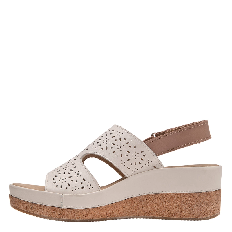 SANDALIAS MUJER 16 HRS BLANCO 16M0513 CUERO - 2