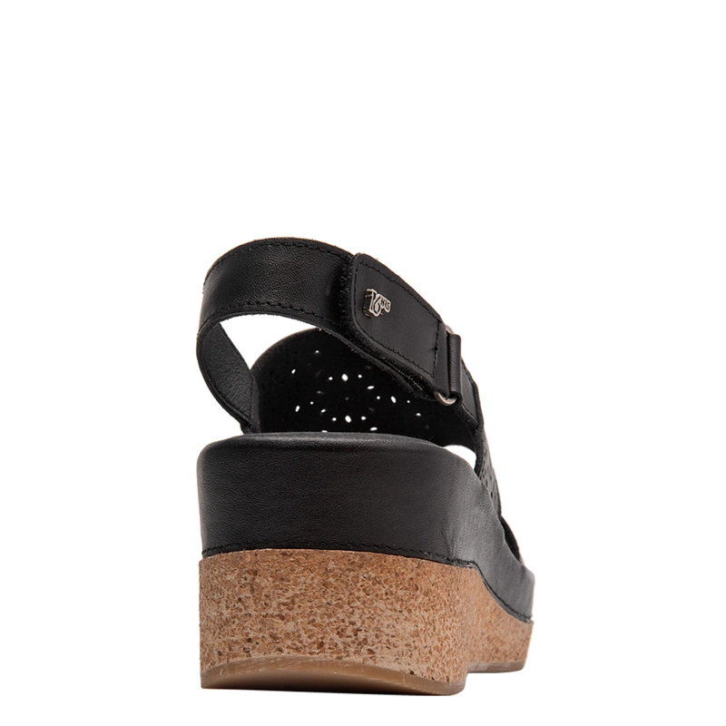 SANDALIAS MUJER 16 HRS NEGRO 16M0513 CUERO - 5