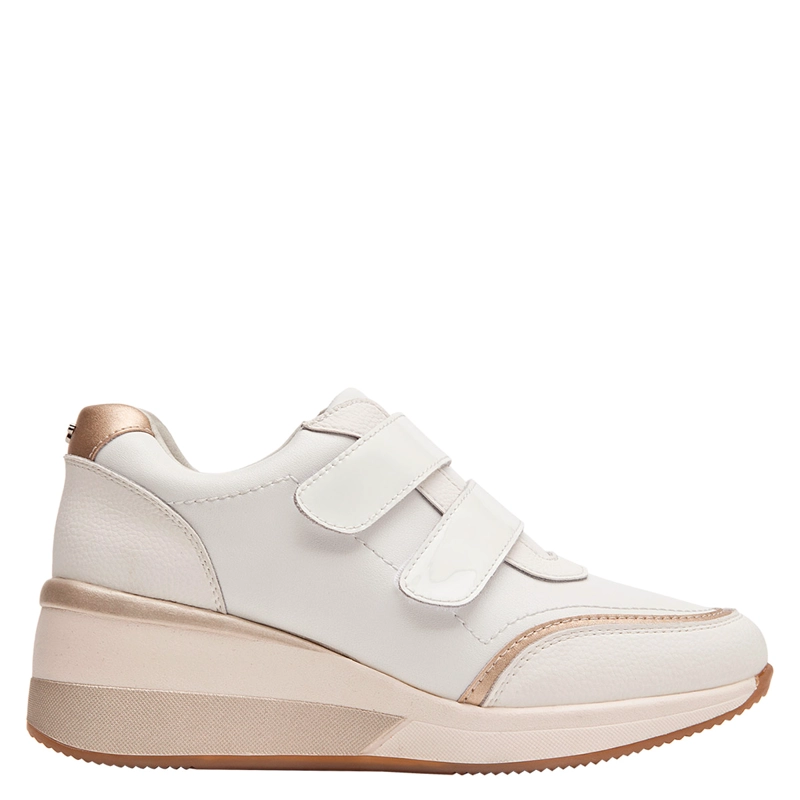 ZAPATILLAS MUJER 16 HRS URBANAS BLANCO 16M0482 CUERO - 1