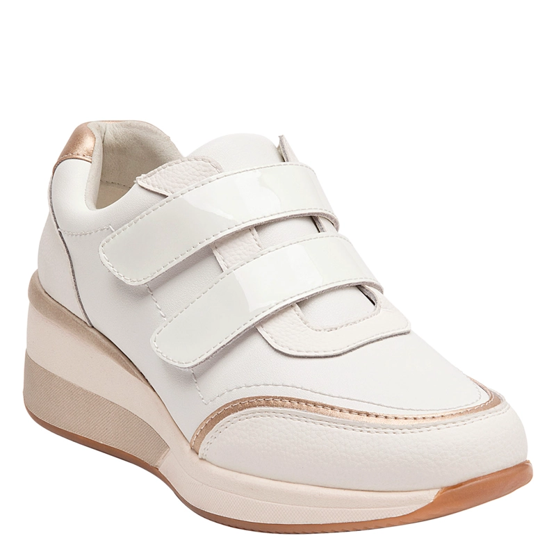 ZAPATILLAS MUJER 16 HRS URBANAS BLANCO 16M0482 CUERO - 2