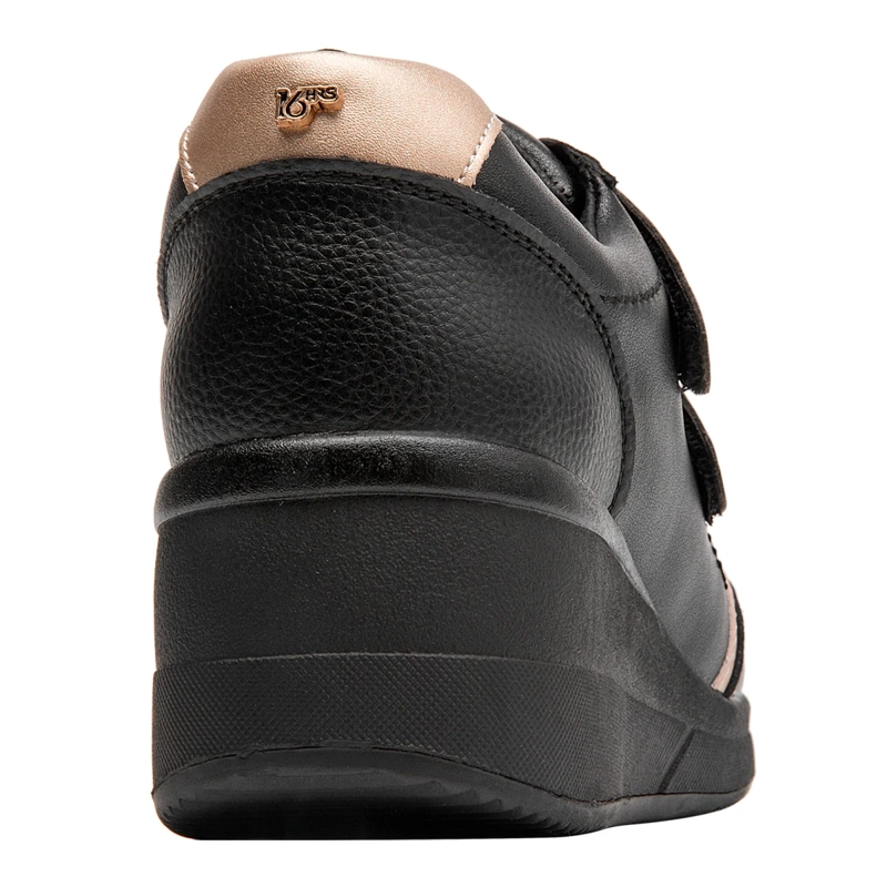 ZAPATILLAS MUJER 16 HRS URBANAS NEGRO 16M0482 CUERO - 5