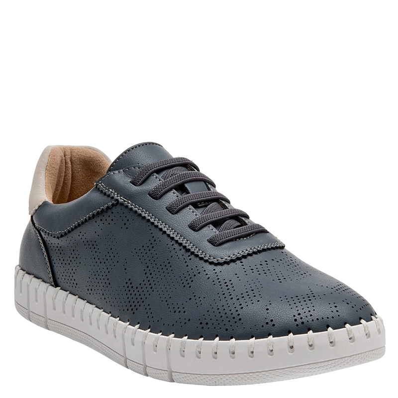 ZAPATOS MUJER 16 HRS AZUL 16M0462 CUERO - 2