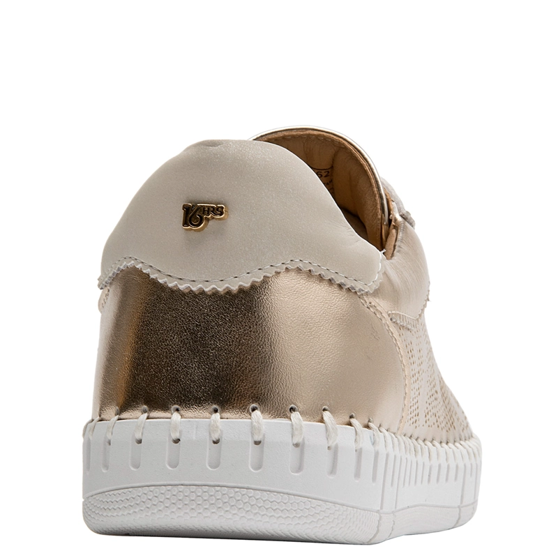 ZAPATOS MUJER 16 HRS DORADO 16M0462 CUERO - 5