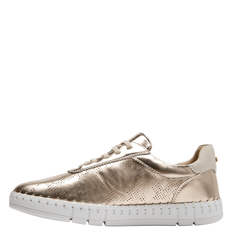 ZAPATOS MUJER 16 HRS DORADO 16M0462 CUERO - 4