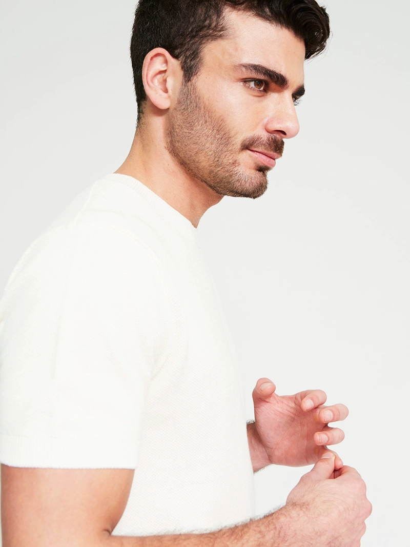 POLERA HOMBRE MARQUIS ALGODÓN CUELLO REDONDO MANGA CORTA - 3