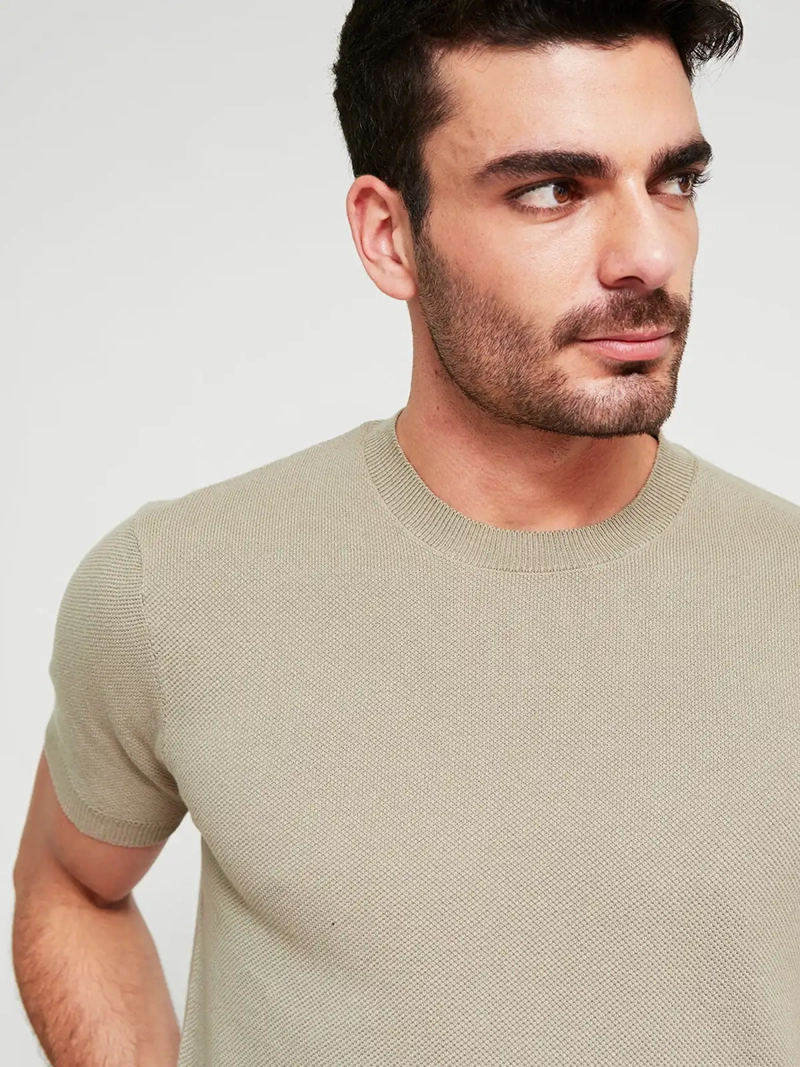 POLERA HOMBRE MARQUIS ALGODÓN CUELLO REDONDO MANGA CORTA - 3