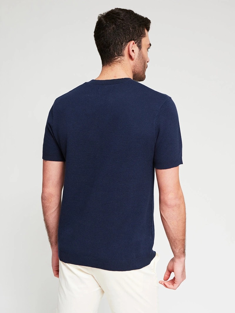 POLERA HOMBRE MARQUIS ALGODÓN CUELLO REDONDO MANGA CORTA - 2