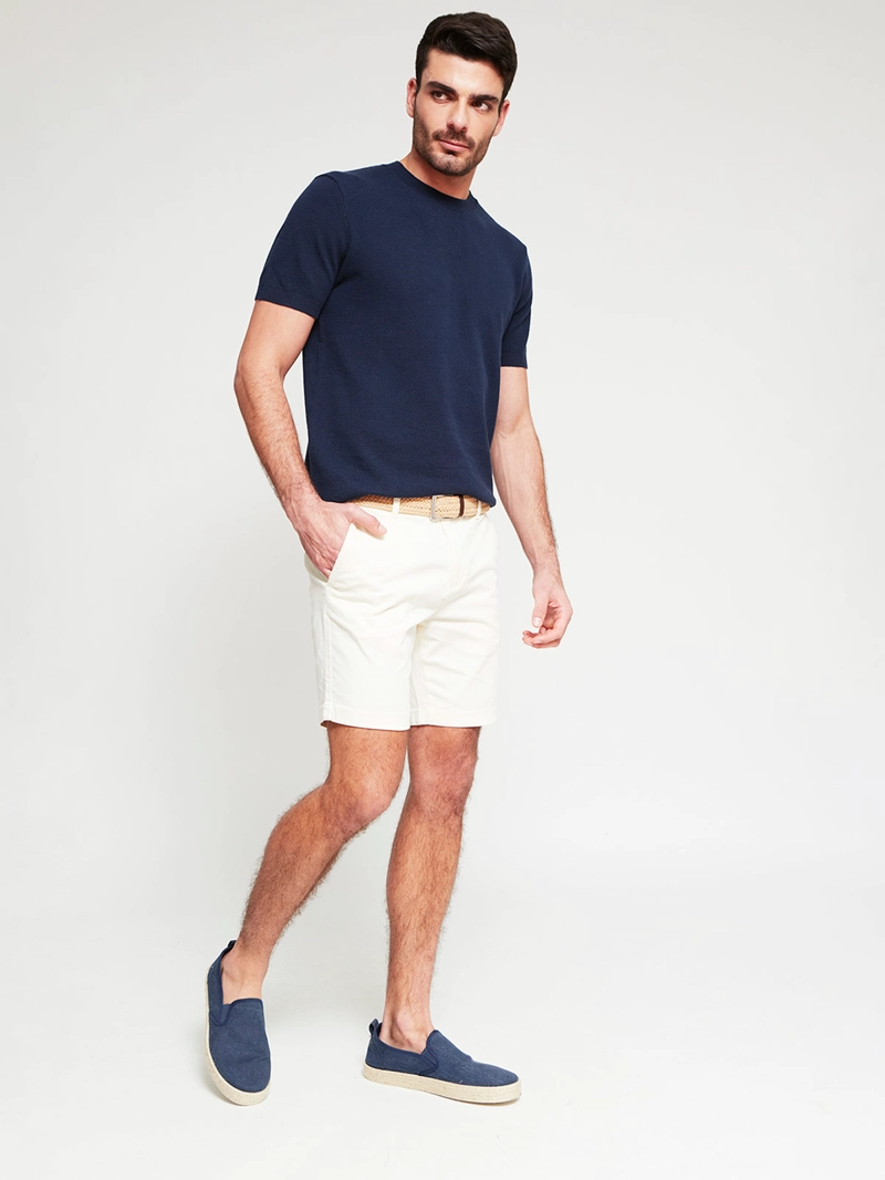 POLERA HOMBRE MARQUIS ALGODÓN CUELLO REDONDO MANGA CORTA - 4
