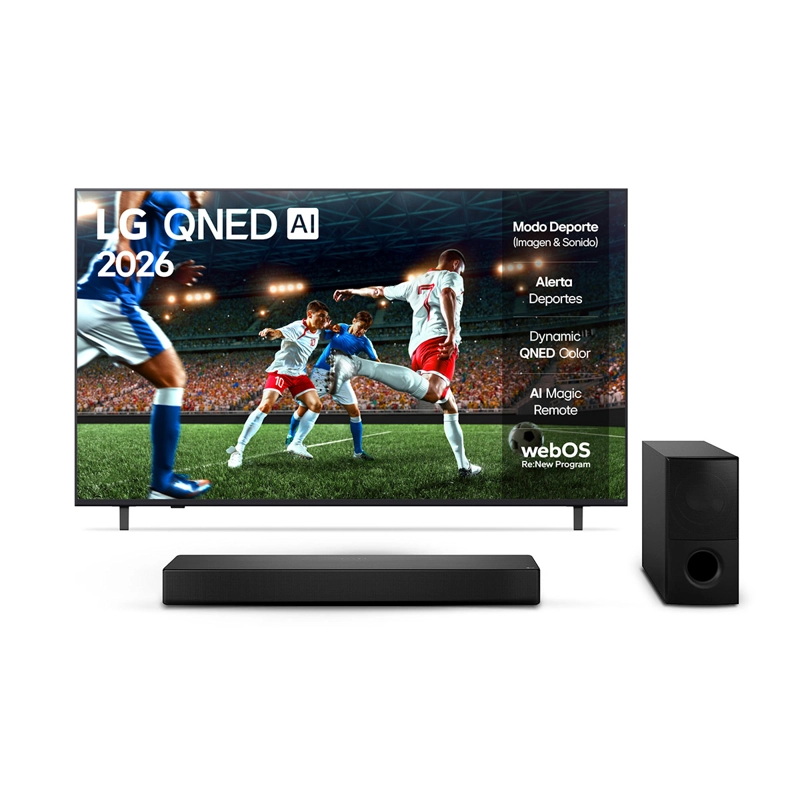 SMART TV LG QNED 4K UHD 65” 65QNED73ASA + SOUNDBAR SH5WC - 2