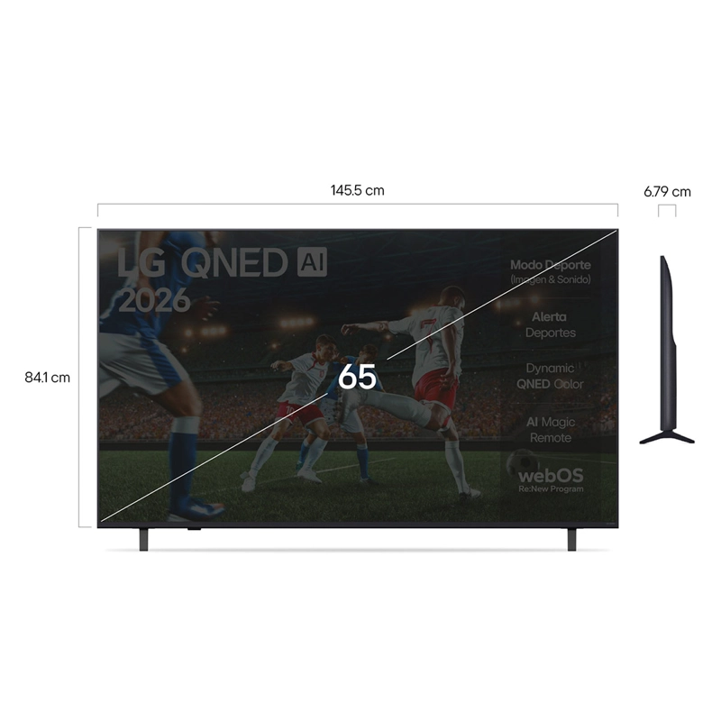 SMART TV LG QNED 4K UHD 65” 65QNED73ASA + SOUNDBAR SH5WC - 3
