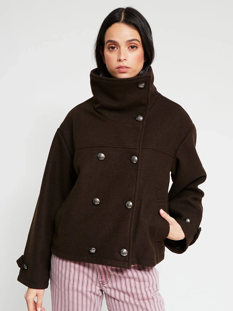 CHAQUETA MUJER INDEX CUELLO ALTO CORTA - 2