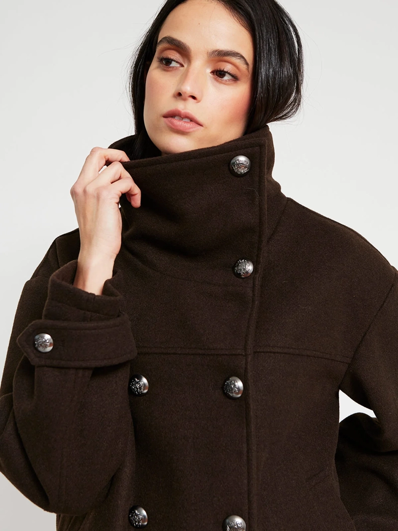 CHAQUETA MUJER INDEX CUELLO ALTO CORTA - 4