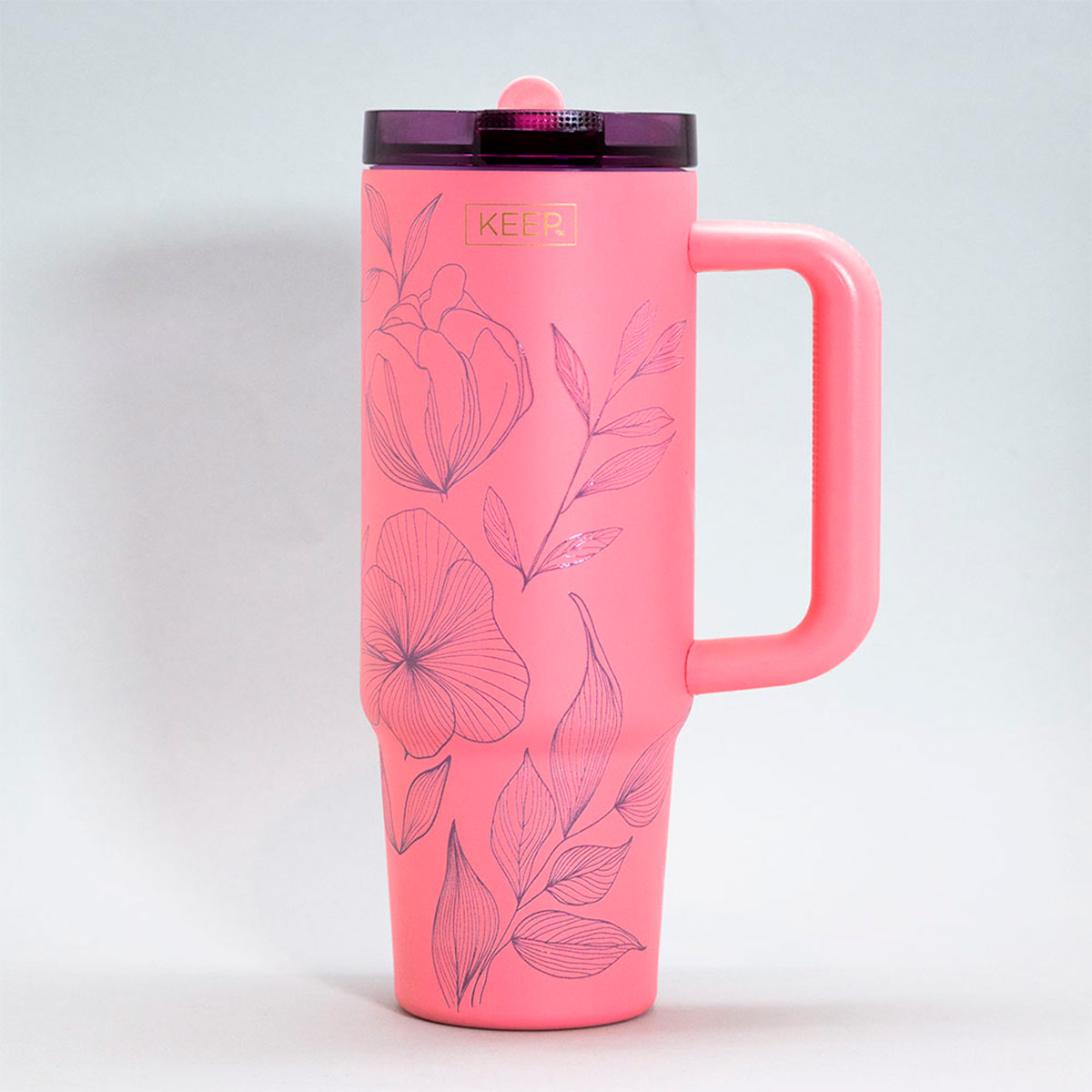 MUG TÉRMICO KEEP 30 OZ NATURE ROSA - 2