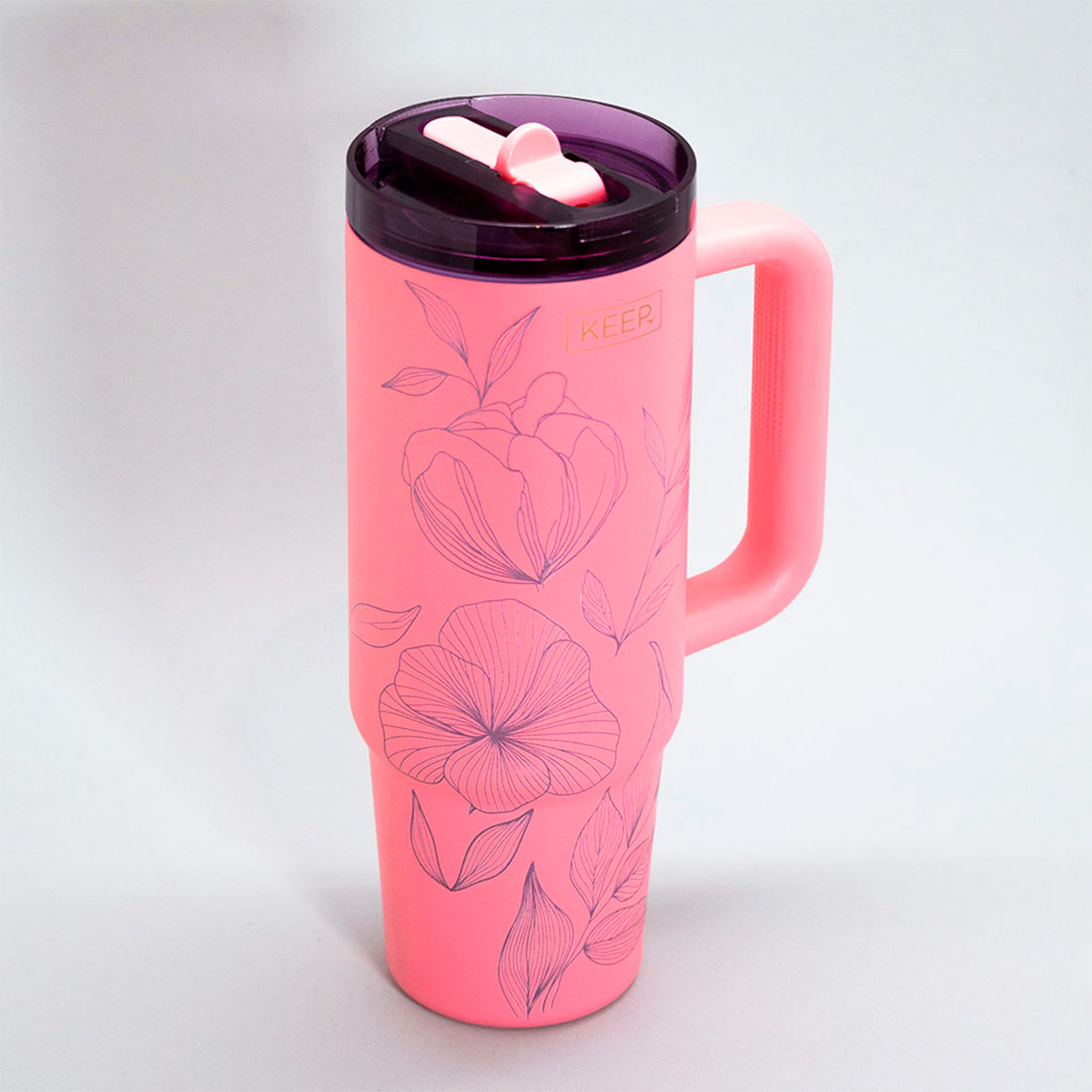 MUG TÉRMICO KEEP 30 OZ NATURE ROSA - 3