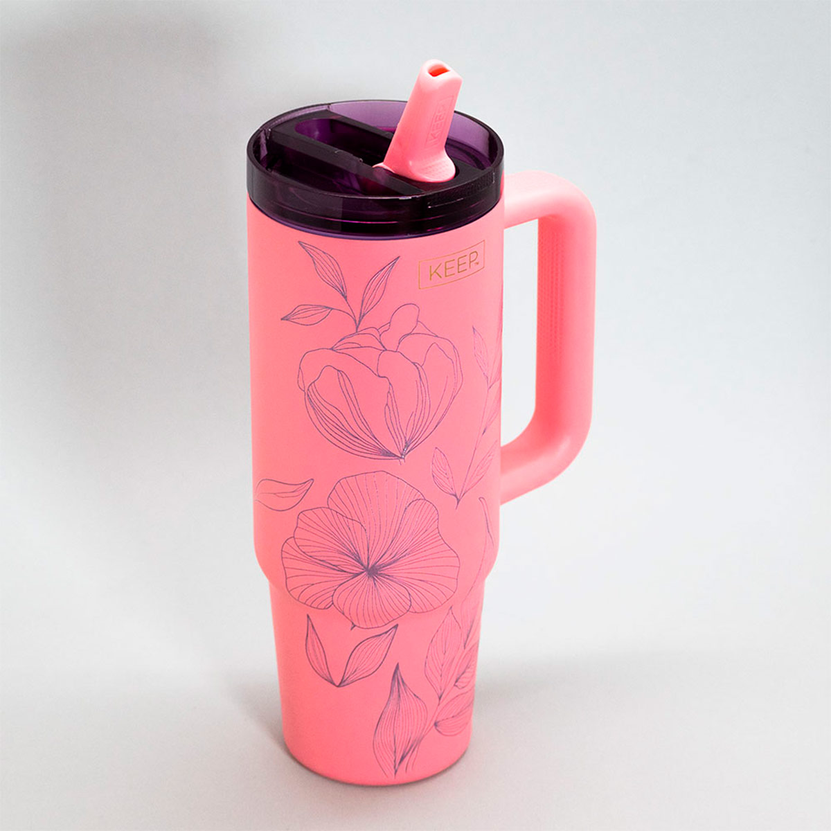 MUG TÉRMICO KEEP 30 OZ NATURE ROSA - 4