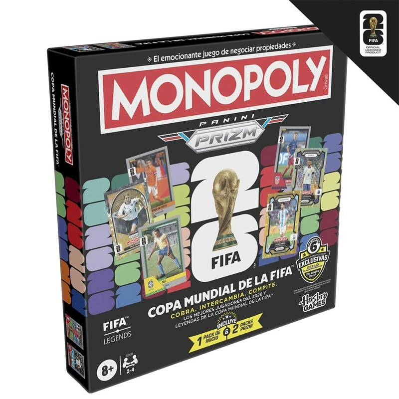 JUEGO DE MESA MONOPOLY PANINI PRIZM: COPA MUNDIAL DE LA FIFA - 7