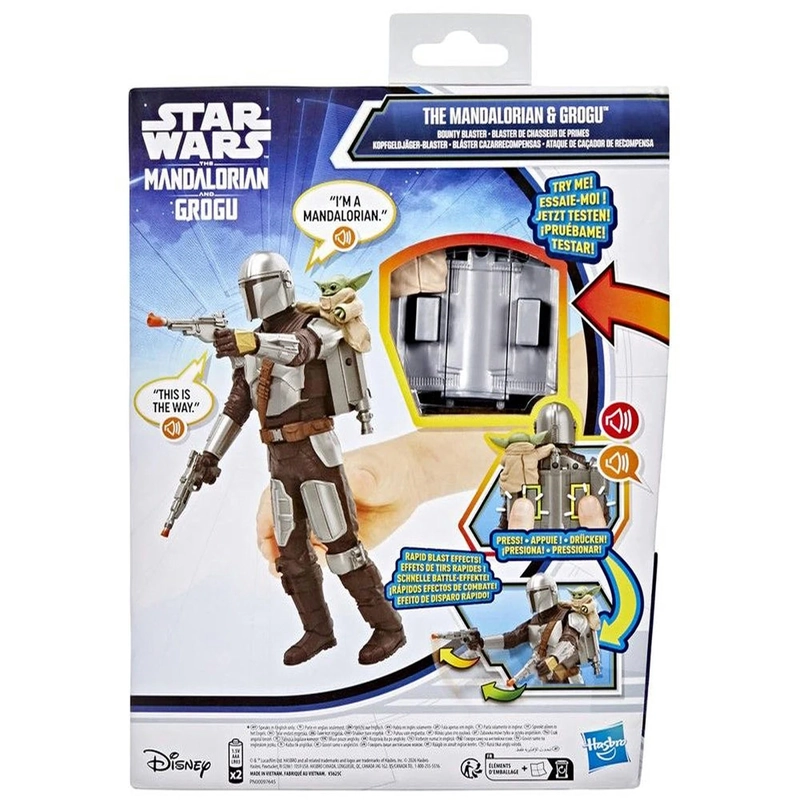 FIGURA DE ACCIÓN STAR WARS THE MANDALORIAN & GROGU BLÁSTER CAZARRECOMPENSAS - 3