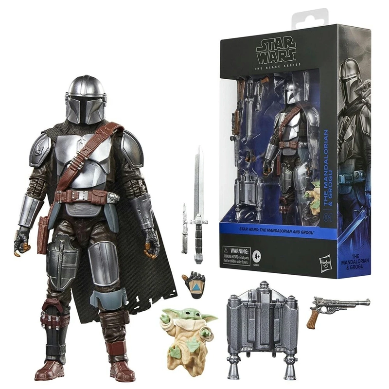 FIGURA DE ACCIÓN STAR WARS THE BLACK SERIES EL MANDALORIANO Y GROGU - 1