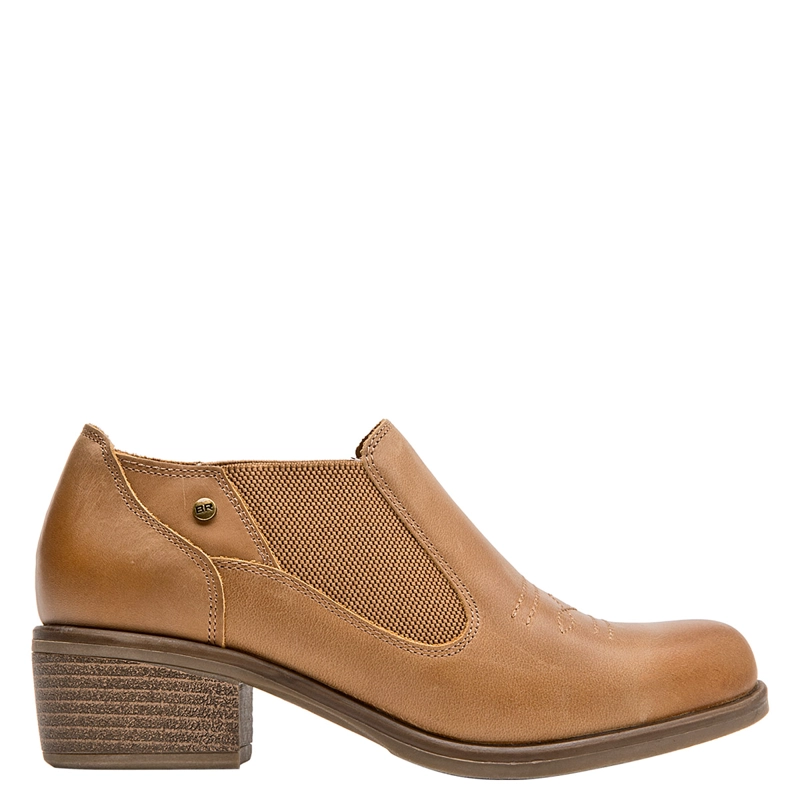BOTINES MUJER BRUNO ROSSI CAMEL BRM0466 CUERO - 1