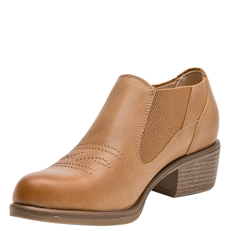 BOTINES MUJER BRUNO ROSSI CAMEL BRM0466 CUERO - 3