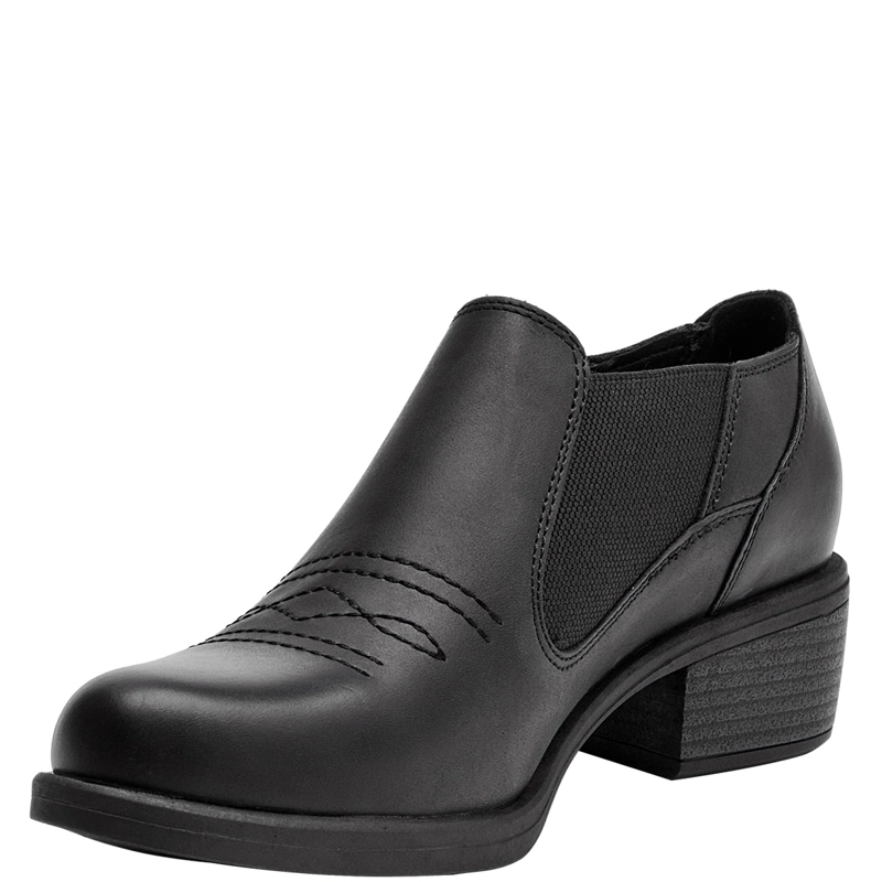 BOTINES MUJER BRUNO ROSSI NEGRO BRM0466 CUERO - 3