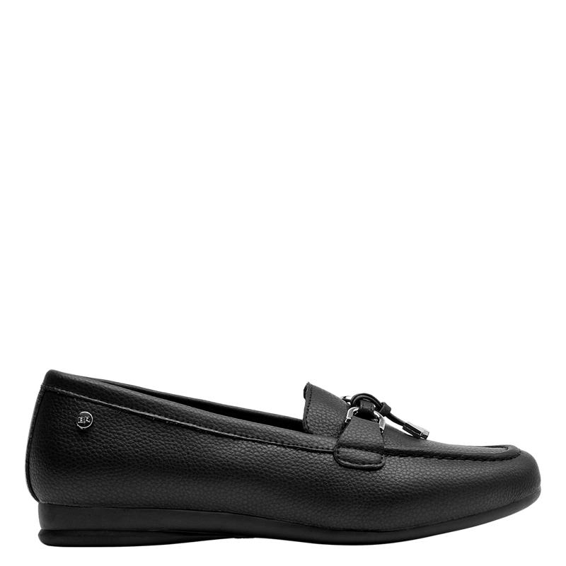 MOCASINES MUJER BRUNO ROSSI NEGRO BRM0067 CUERO - 1