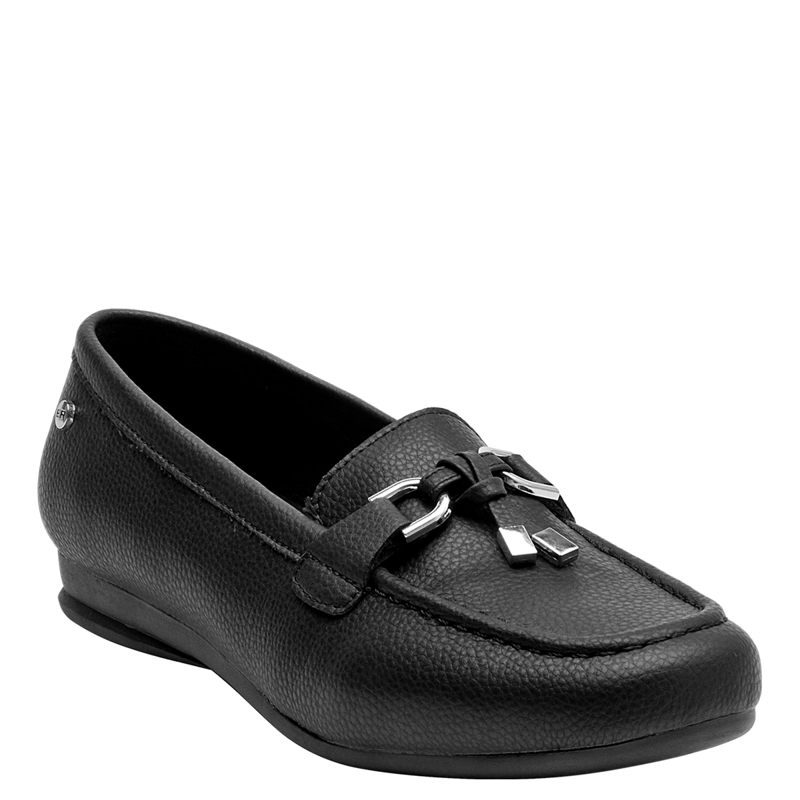 MOCASINES MUJER BRUNO ROSSI NEGRO BRM0067 CUERO - 2