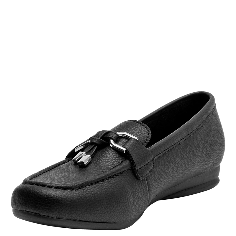 MOCASINES MUJER BRUNO ROSSI NEGRO BRM0067 CUERO - 3