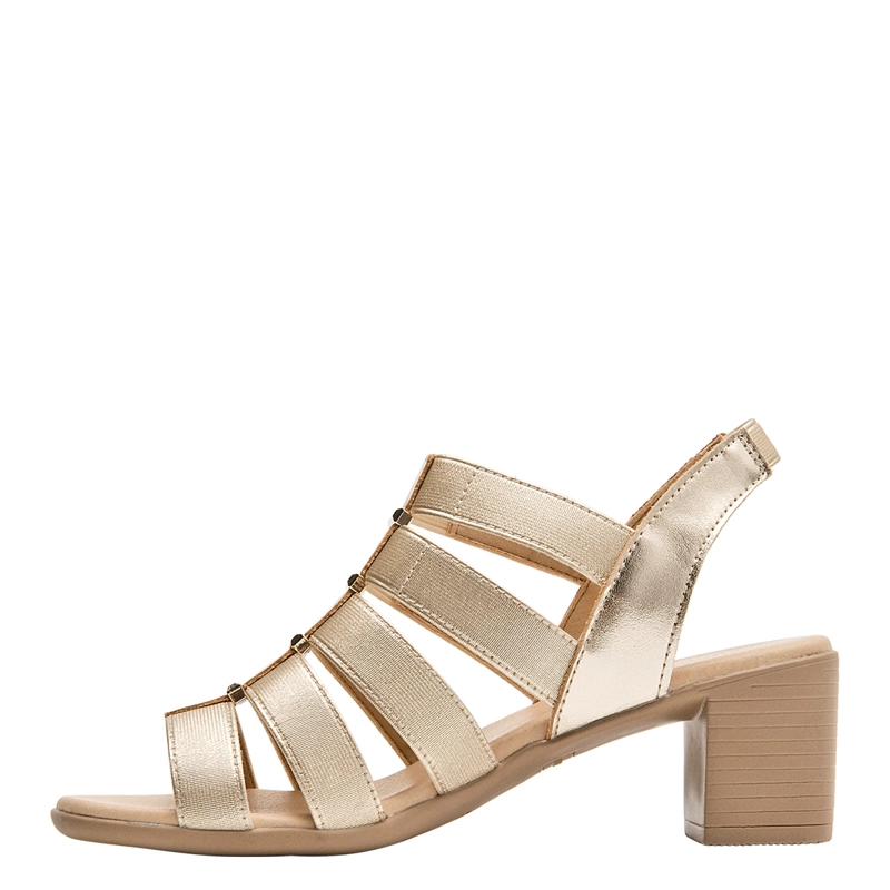 SANDALIAS MUJER BRUNO ROSSI DORADO BRM0155  - 2