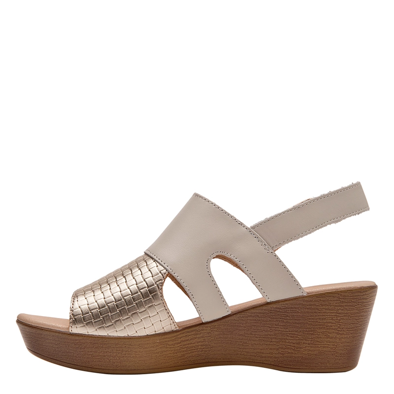 SANDALIAS MUJER BRUNO ROSSI BLANCO BRM0406 CUERO - 2
