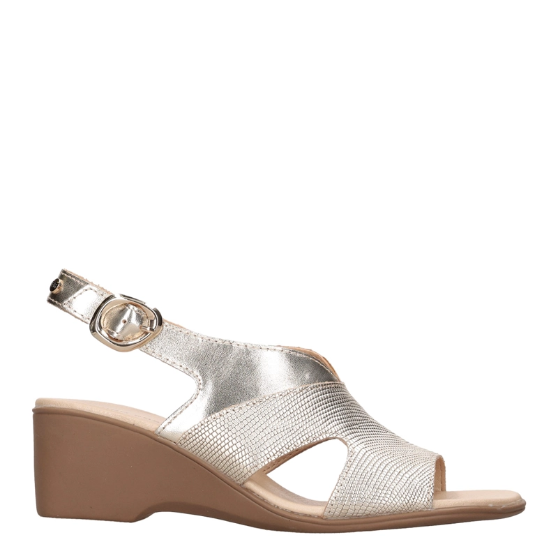 SANDALIAS MUJER BRUNO ROSSI DORADO BRM0408 CUERO