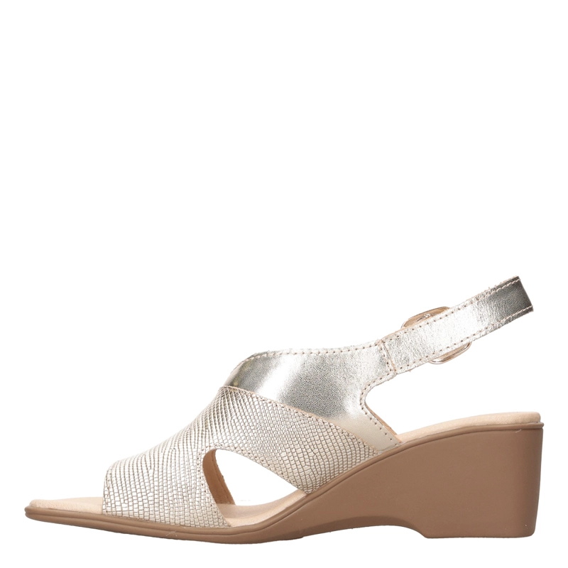 SANDALIAS MUJER BRUNO ROSSI DORADO BRM0408 CUERO - 3