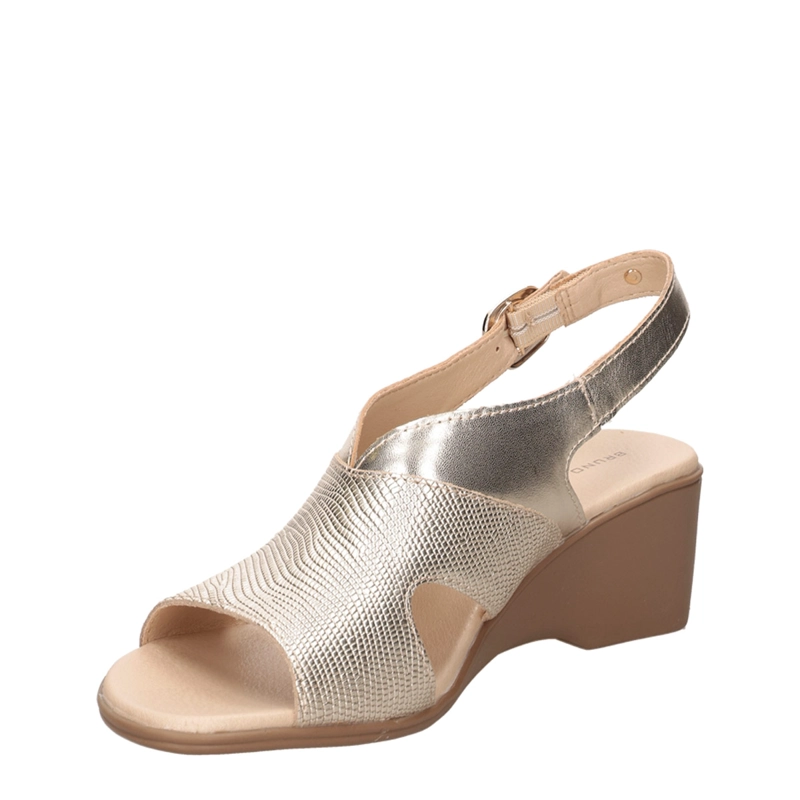 SANDALIAS MUJER BRUNO ROSSI DORADO BRM0408 CUERO - 4